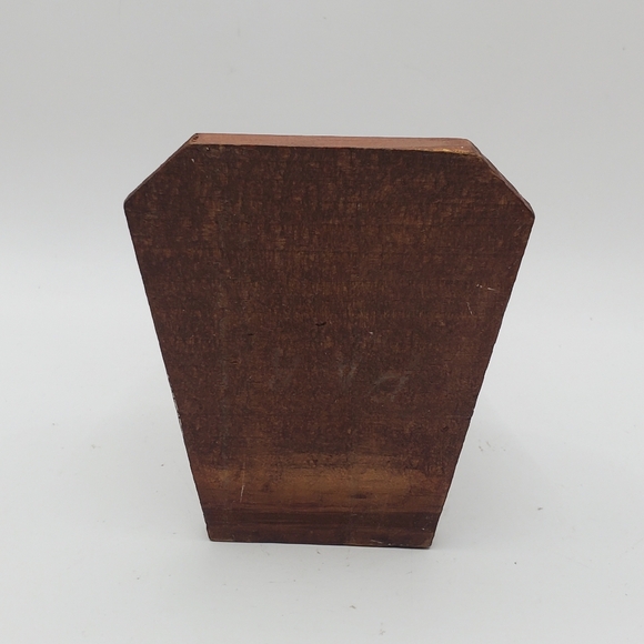 Vintage HODA Hand Carved Wood Priest Preacher Minister Clergy Statue Carving - Picture 13 of 16